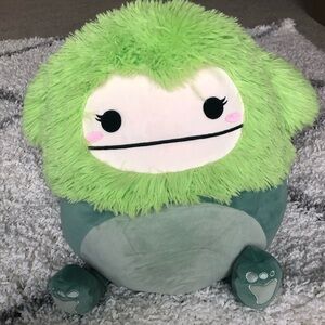 Squishmallows Bren 16” Green Bigfoot NWT